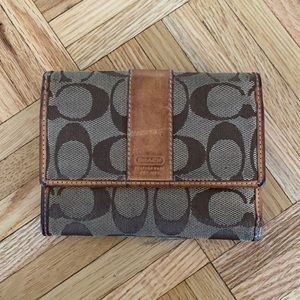 Vintage Coach monogram wallet